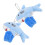 6 Unidades Pulseira De Plush Com Botão De 2