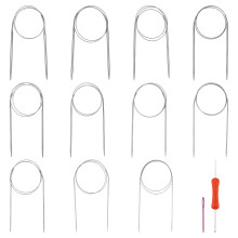 11 Peças Crochê Circulares 80Cm Aço Inoxidável 1,5Mm A 5,0Mm