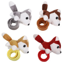 4 Unidades Pulseiras De Com Animais Enchidos Pelúcia