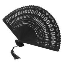 3Pcs Leque Chinês De Dobrável Com Borla Para Quadrada