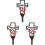 3Pcs Cruz De Cemitério, De Metal Para E Memorial 4