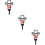 3Pcs Cruz De Cemitério, De Metal Para E Memorial 11