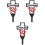 3Pcs Cruz De Cemitério, De Metal Para E Memorial 5