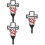 3Pcs Cruz De Cemitério, De Metal Para E Memorial 9