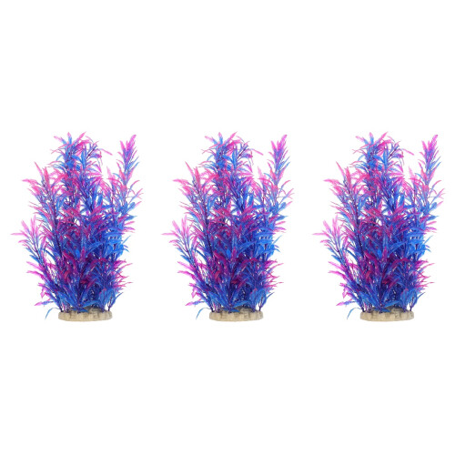 3Pcs Decoração De Aquáticas, Grama Falsa Para E 2