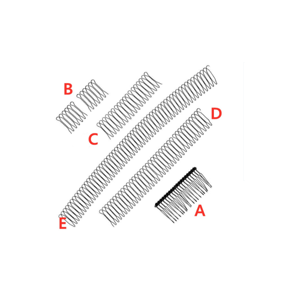 Stretchable U Shape Hair Finishing Comb Clips for Women Girls L Size