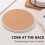 Absorbent Stone Coaster Set, Strong Practicability For Office Or Dining Table, Digital Printing Technology Ensures Pattern Durability For Long-lasting 4