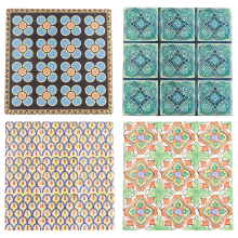 Stylish Cork Backed Coasters, Absorbent Stone With Frosted Glaze For Chic And Practical Tabletop Accessories