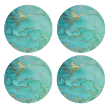 Ceramic Stone Drink Coasters, Protect Your Table With Elegant Design, Easy To Clean For All Your Gatherings, Birthday Or Anniversary Gift (4)
