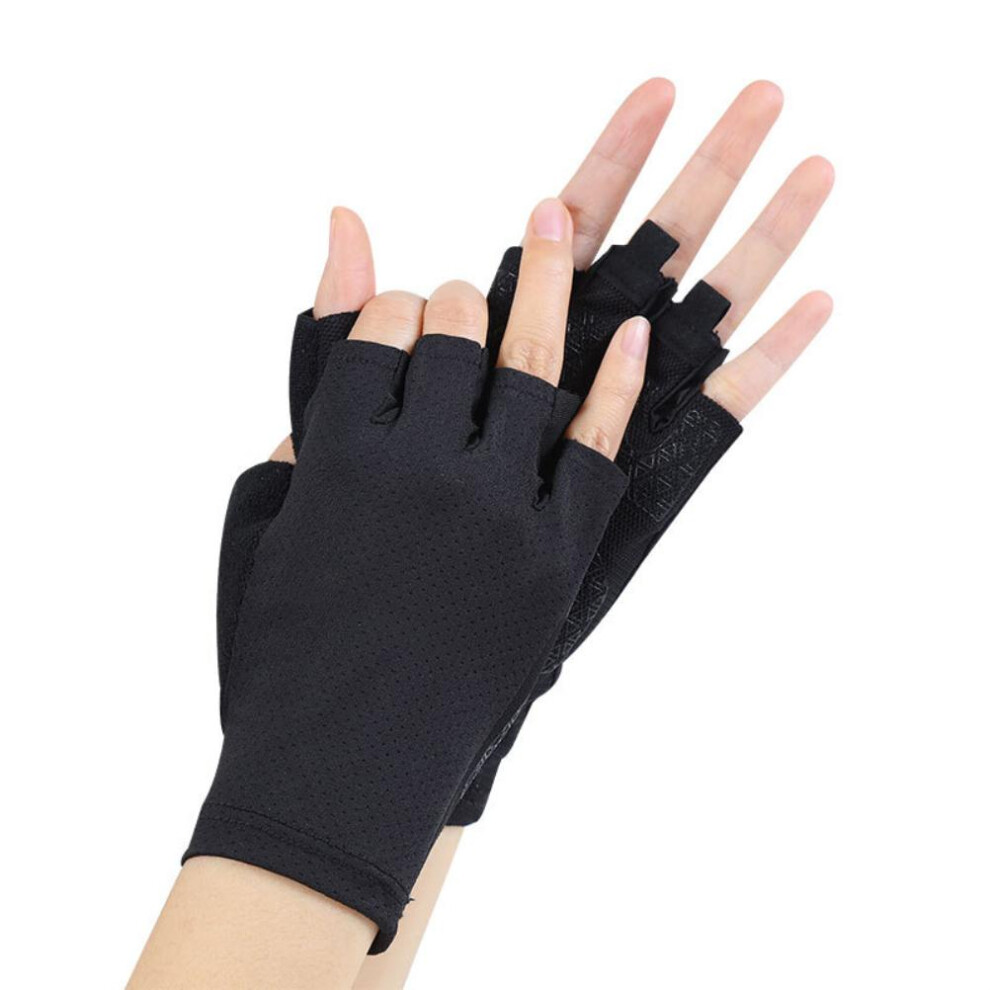 Half Finger Cycling Gloves, M/L/XL, Non-Slip Fitness Gloves-image-OPC-PMW6F5T-NEW