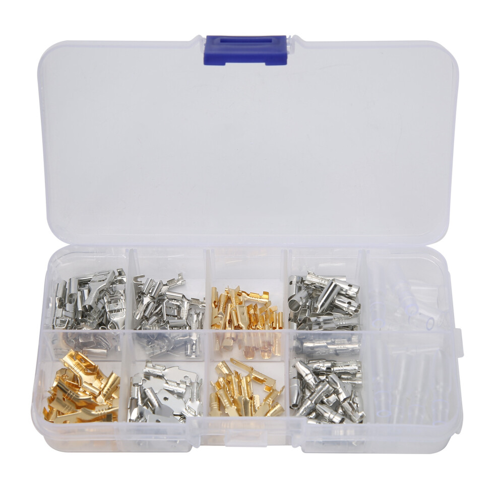 150Pcs Insulated Wire Terminals Set, Various Sizes 2.8/4.8/6.3Mm 4181359850242