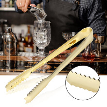 Modischer Gold Edelstahl Zucker Eis Salat BBQ Tong 304 Edelstahlqualität