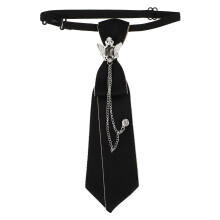 2St Polyester Klassieke Zwarte Neckties Feest En Decoratie