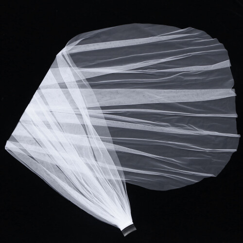 Simple Lange Trouwsluier Met ( Wit, 5 Meter) 1