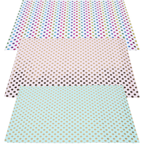 6 Stk. Geschenkpapierrollen Mit Punktmuster Für DIY 1