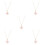 5Ud Collar Rosa De , Y Para Mujer 3