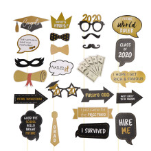 24 Unidades Juego Accesorios Fotos Graduación Gafas