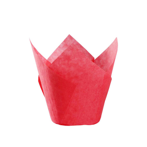 150 Pièces Papier À L'huile Pour Support De Gâteau Rouge