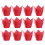 150 Pièces Papier À L'huile Pour Support De Gâteau Rouge 11