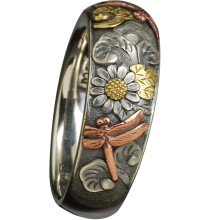 5Pcs Finger Ring Dragonfly Flower Jewelry For Women Girls