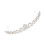 2Pcs Silver Bride Tiara Creative Wedding Crown Decor 1