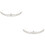 2Pcs Silver Bride Tiara Creative Wedding Crown Decor 7