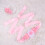 4Pièces Écharpe En Satin Rose De Et Perles 9
