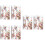 6 Pièces Housse Cahier Paillettes Mobiles 8