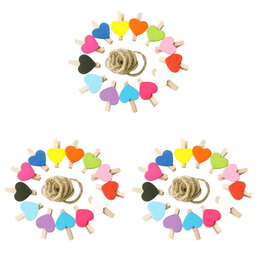 150Pièces Petits Clips Photo Couleurs En Forme 2