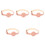 5Pièces Colliers Chat Outdoor Rose Confortables Avec PU 3