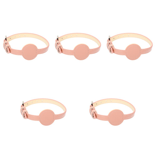 5Pièces Colliers Chat Outdoor Rose Confortables Avec PU 2