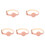 5Pièces Colliers Chat Outdoor Rose Confortables Avec PU 2