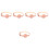 5Pièces Colliers Chat Outdoor Rose Confortables Avec PU 4