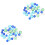 2 Pièces 3 Graviers Verre Aquarium Perles Colorées 5