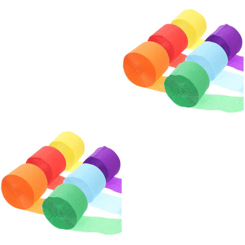 4 Ensembles De Décorations Suspendues En Papier Crépon 2
