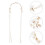 4Pièces Accessoires Blancs -Têtes Fleuris Raffinés 9