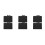 6Pièces Plateau De Rangement ABS Noir Pour Support Microphone Live 8