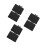 6Pièces Plateau De Rangement ABS Noir Pour Support Microphone Live 10