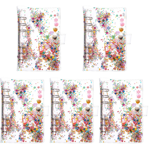 5 Pezzi Custodia Glitter Per Fogli Staccabili Scrapbooking 1