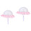 2Set Supporti Bouquet Rosa Con Per Nozze Shower 4