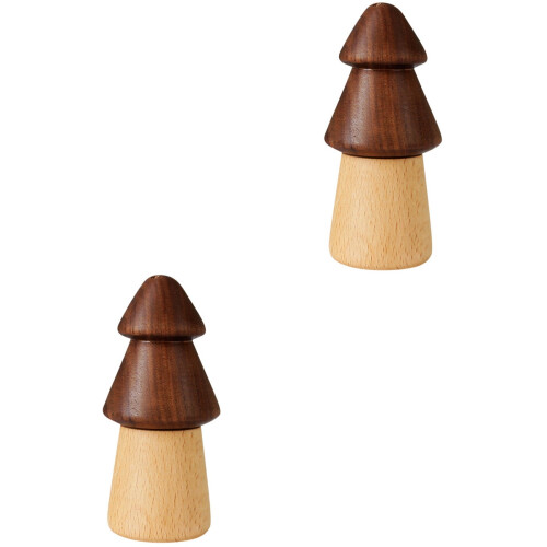 2Pcs De Madeira De Árvore 2