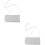 2Pcs De Corrente Para Ombro Transversal De 8
