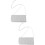 2Pcs De Corrente Para Ombro Transversal De 9