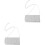 2Pcs De Corrente Para Ombro Transversal De 5