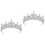 2 Unidades Tiara Noiva Faixa Adereço Cabelo Coroa 6