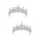 2 Unidades Tiara Noiva Faixa Adereço Cabelo Coroa 9