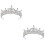2 Unidades Tiara Noiva Faixa Adereço Cabelo Coroa 8