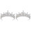 2 Unidades Tiara Noiva Faixa Adereço Cabelo Coroa 4