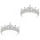 2 Unidades Tiara Noiva Faixa Adereço Cabelo Coroa 5