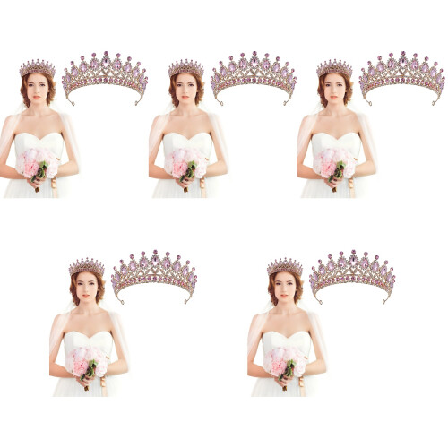 5 Unidades Faixa De Tiara Coroa Banquete 2